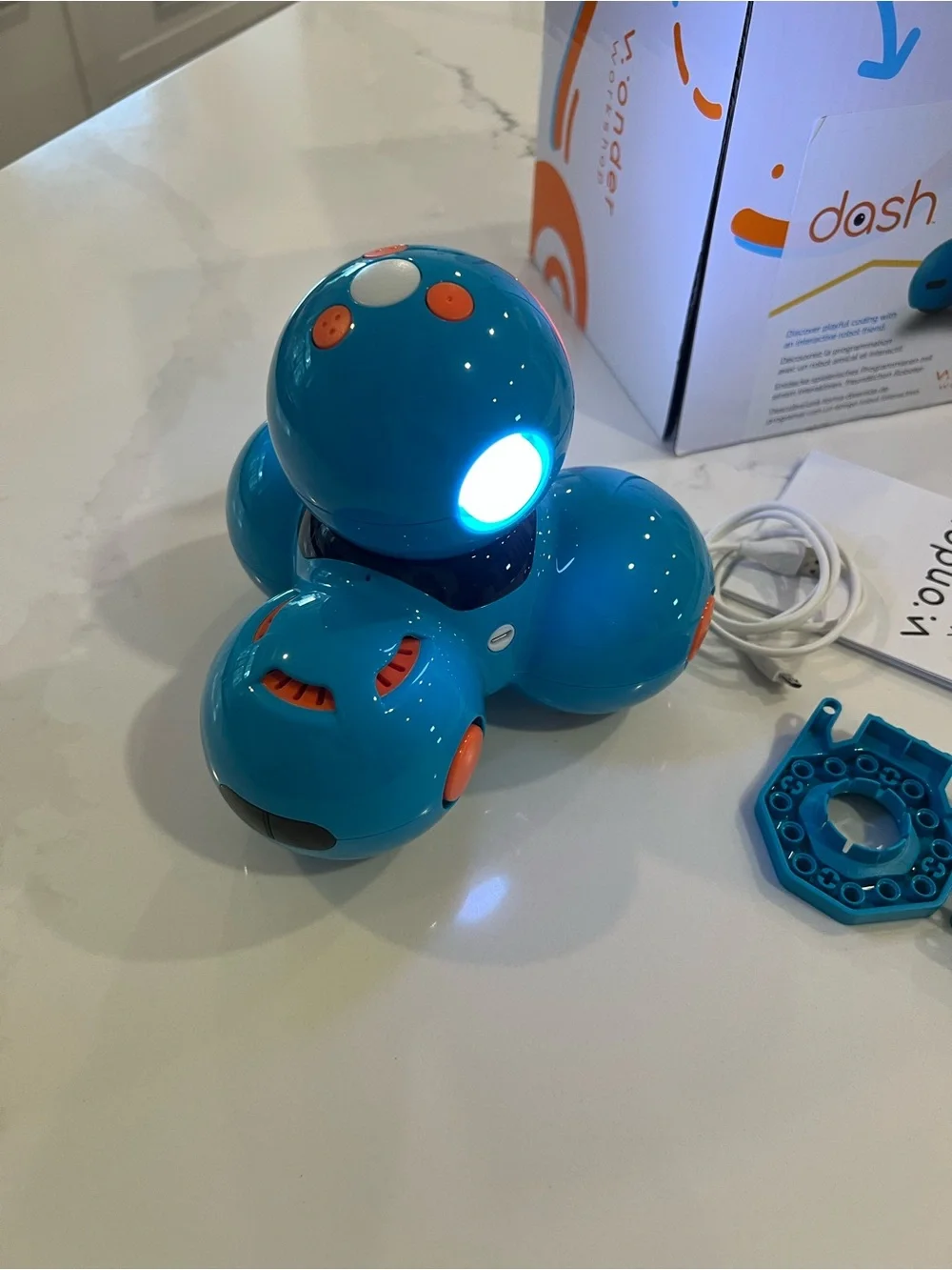 Wondershop Interactive Dash Coding Robot for STEM learning - Teal Blue